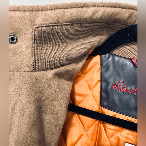 ROBERT GRAHAM Men’s Faux Suede Cargo Jacket with Quilted Orange Interior… - Picture 7 of 14